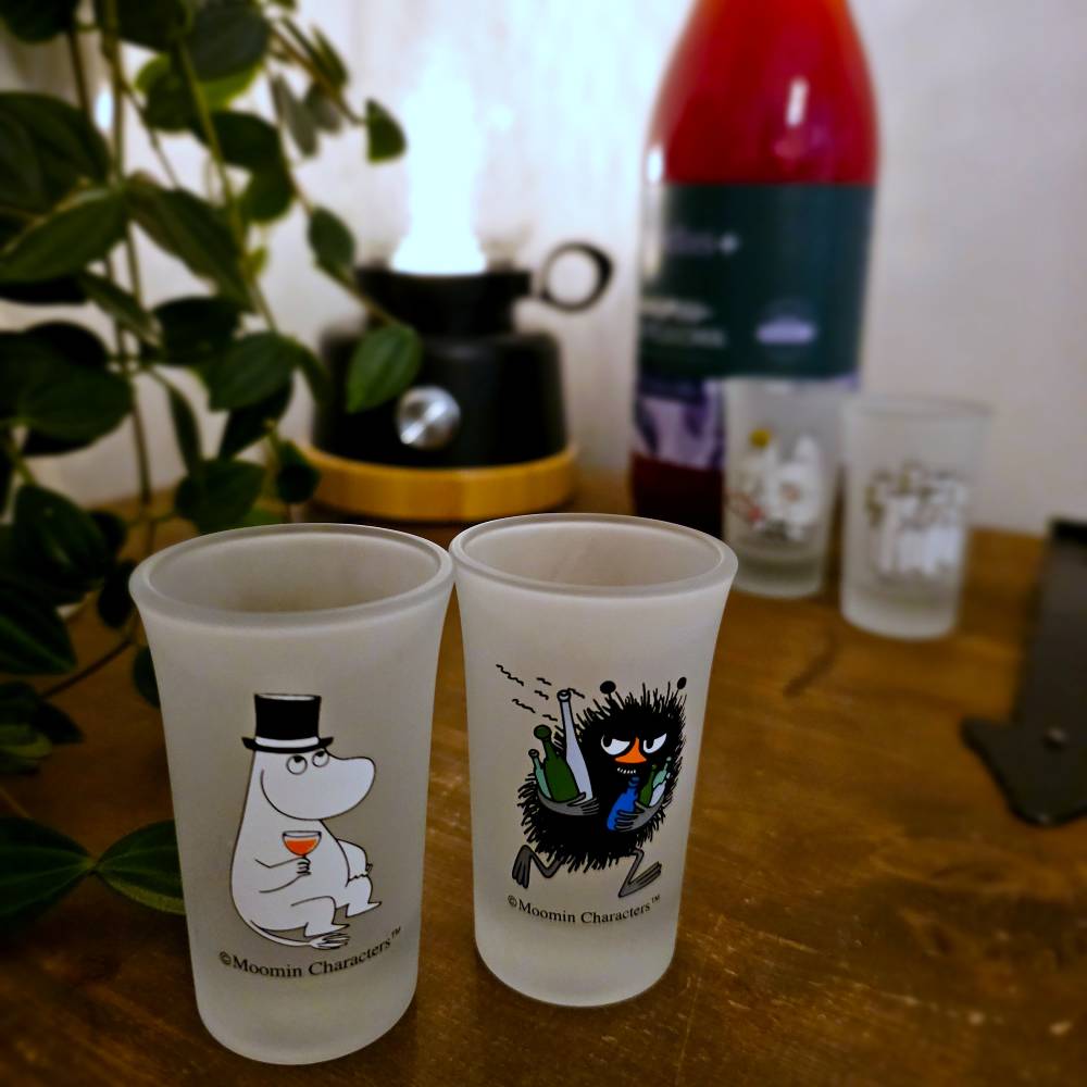 Moominpappa & Stinky Mini Glass 2-Set