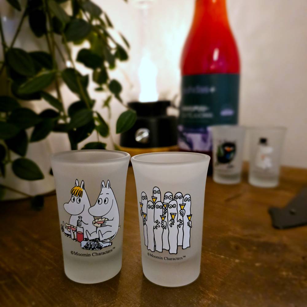 Moomins & Hattifatteners Mini Glass 2-Set