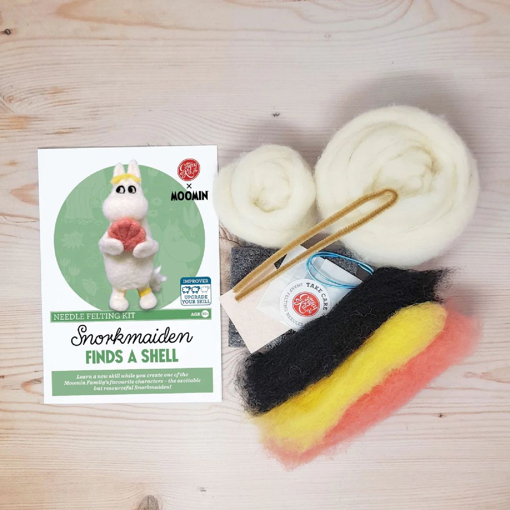 3D Needle Felting Kit Snorkmaiden Finds A Shell