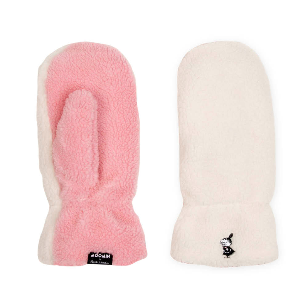 Little My Fleece Mittens White - Nordicbuddies | Moomin Shop United States