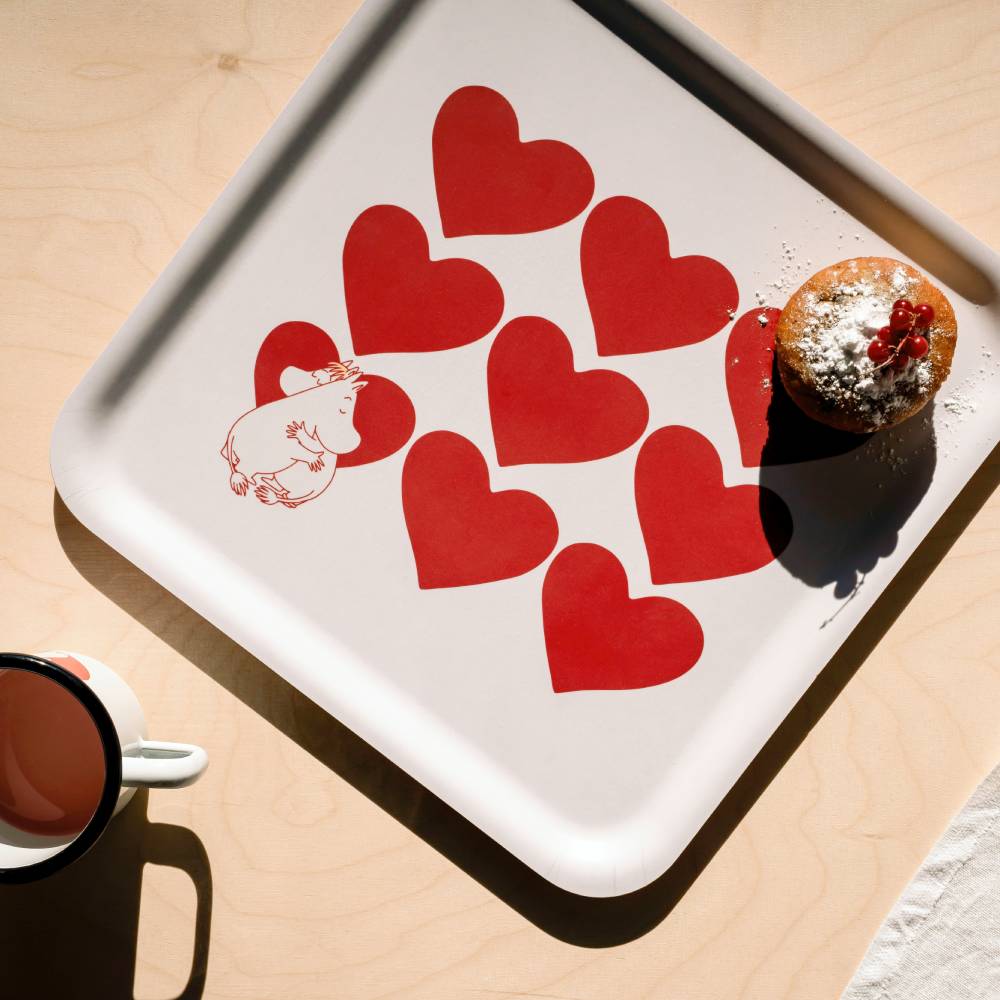 Moomin Heart Tray 33x33cm - The Official Moomin Shop