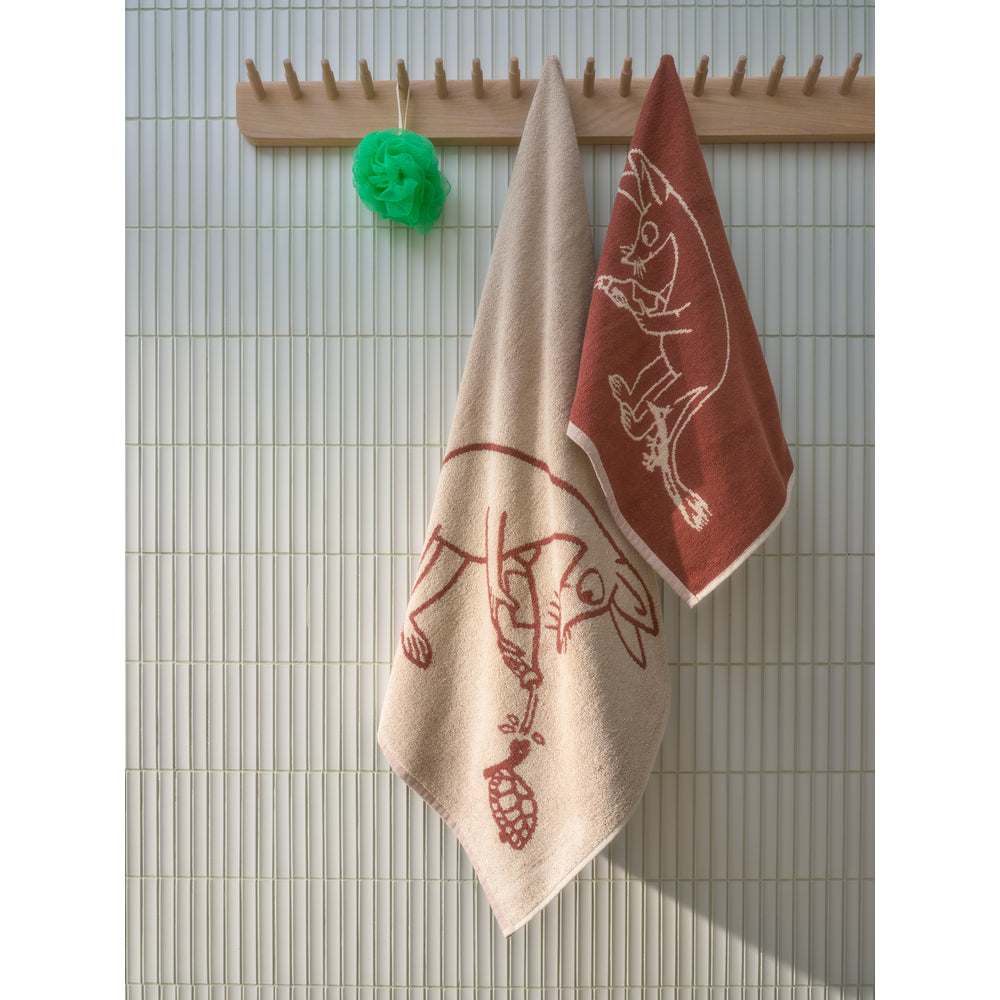 Sniff GOTS Hand Towel Brown 20x27 in
