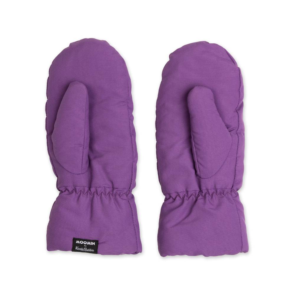 Moomintroll Flowers Puffer Mittens Lilac
