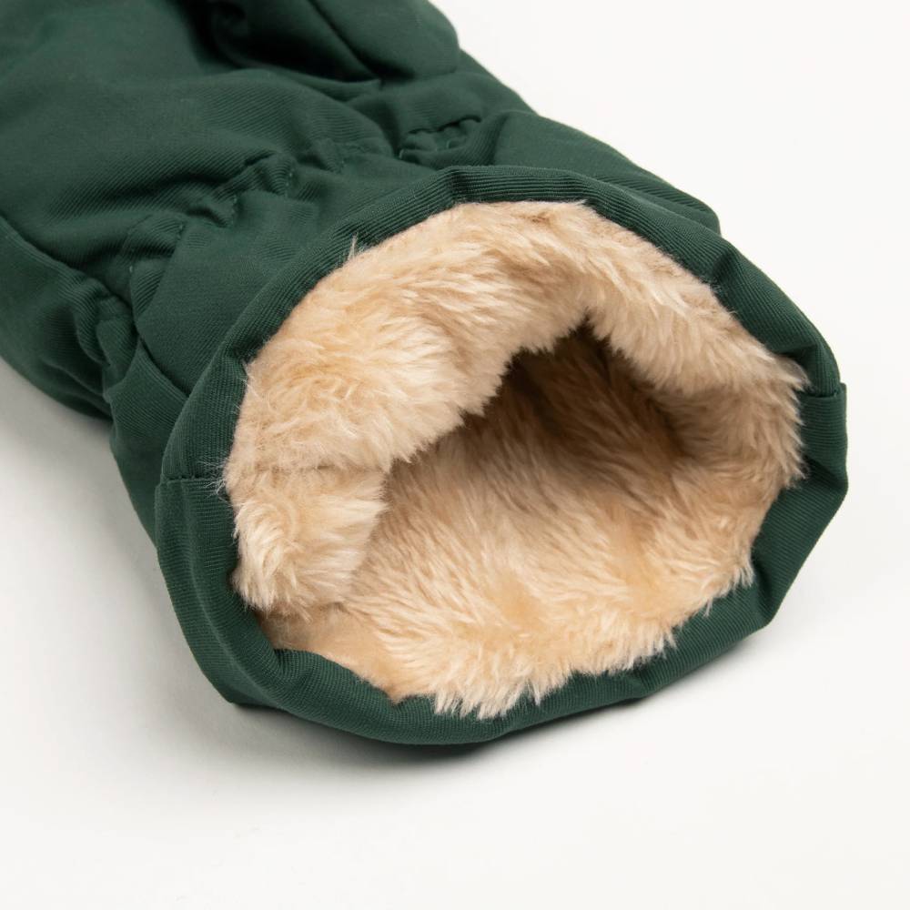 Stinky Puffer Mittens Dark Green