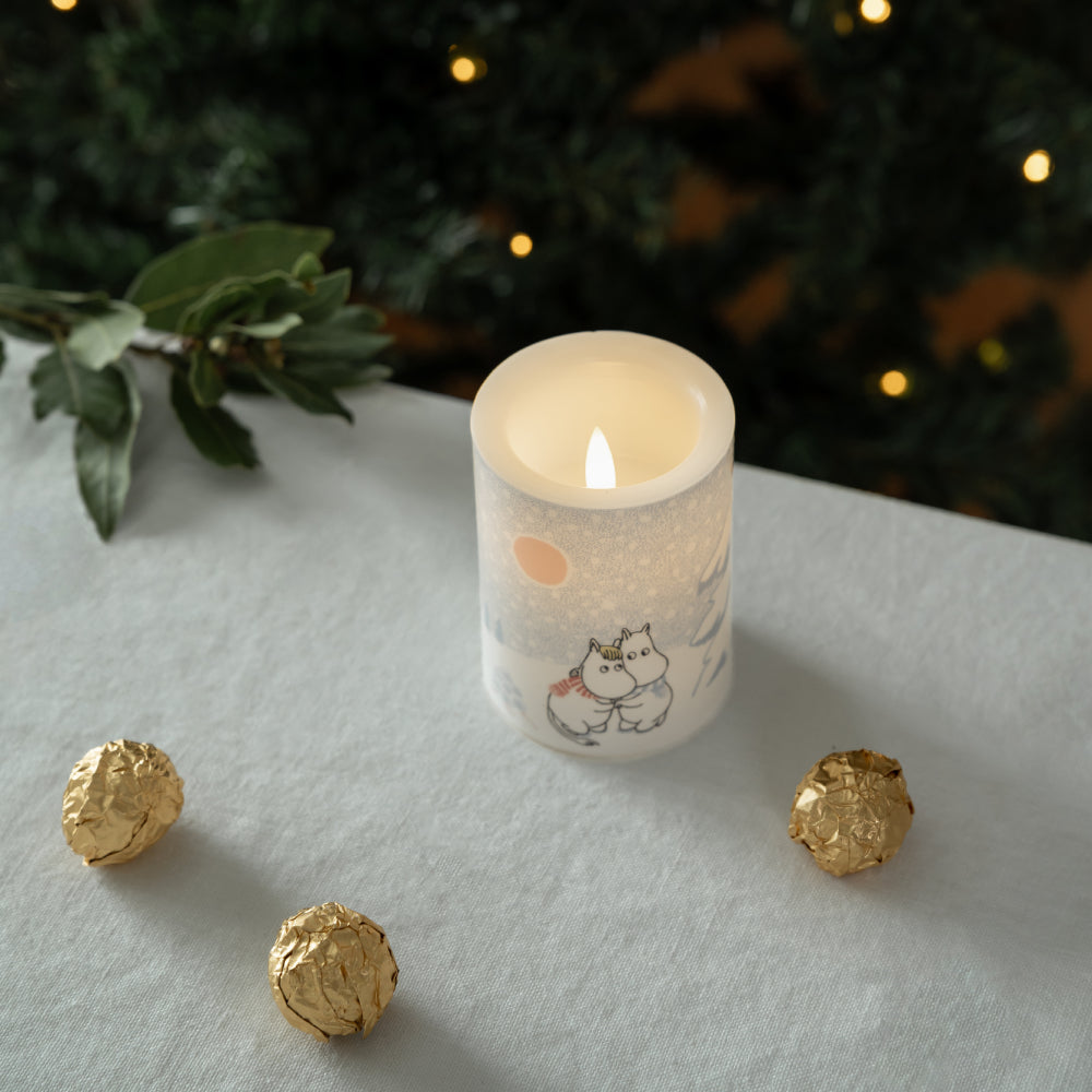 Moomin Let It Snow LED Candle 4 in