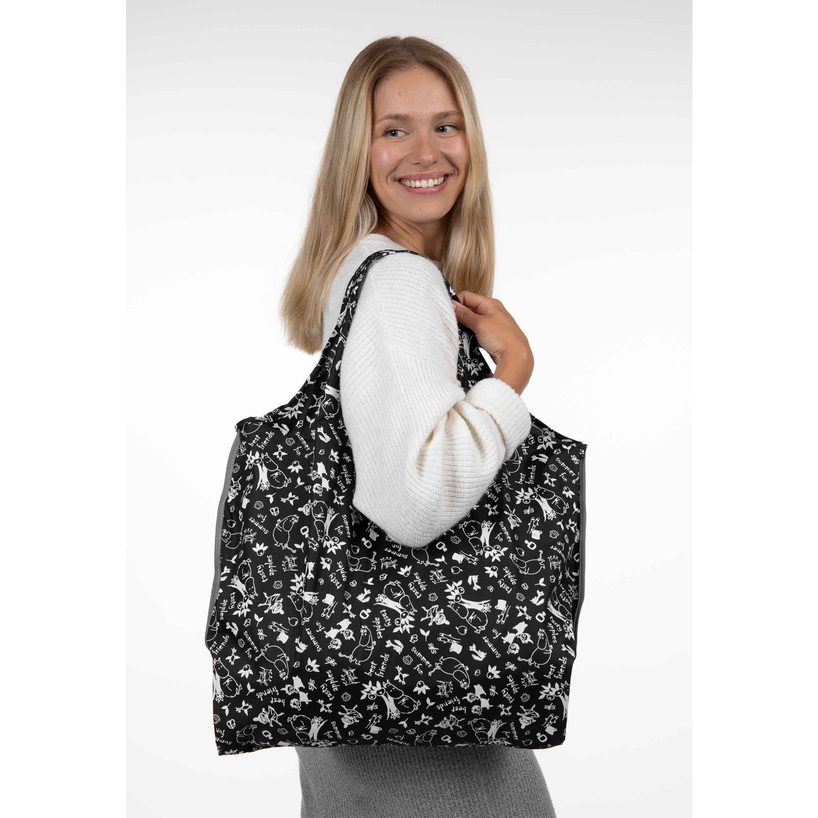 Moomins in the Garden Shopping Bag - Lasessor | Moomin Shop US