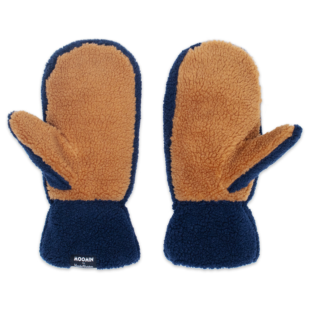 Moomintroll Fleece Mittens Dark Blue