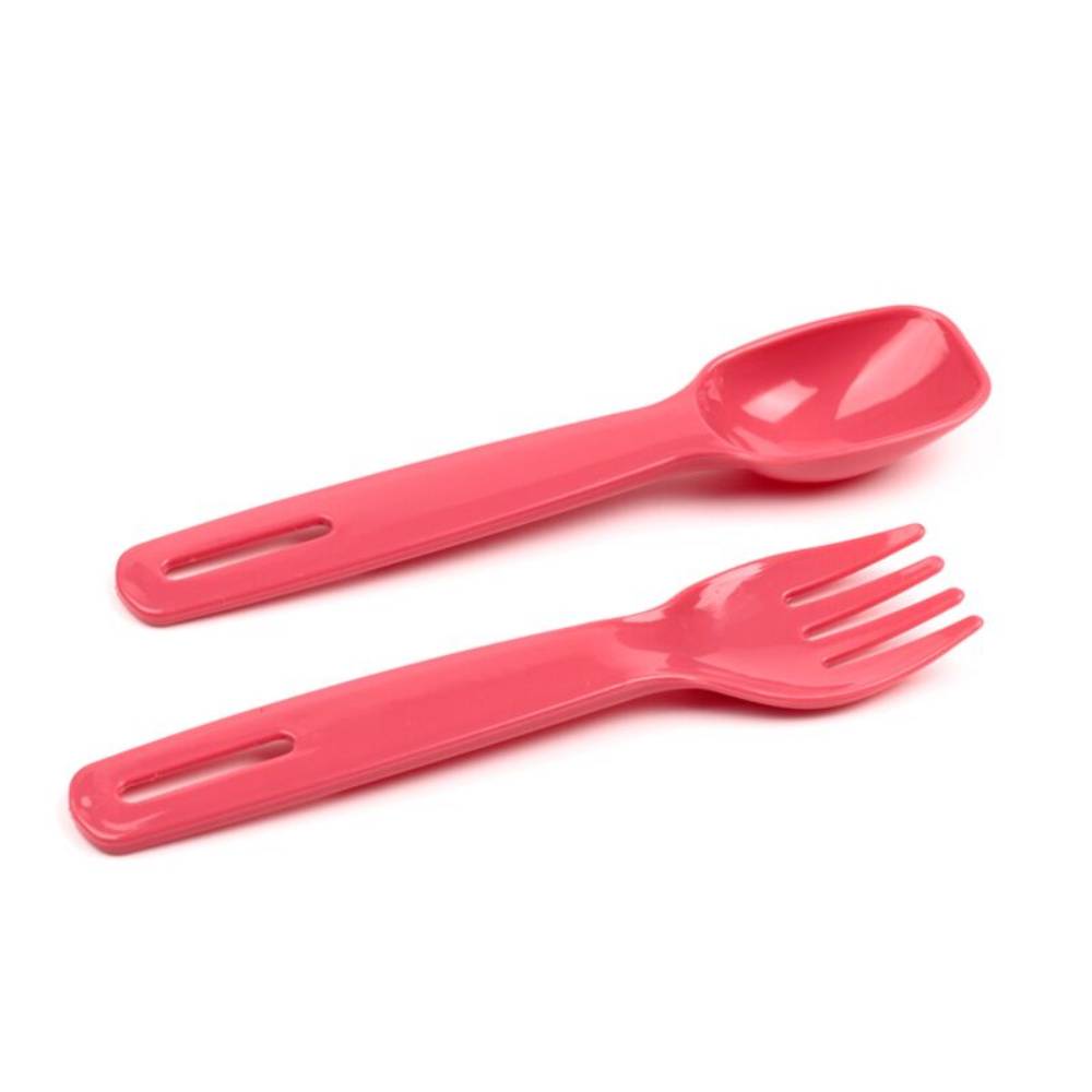 Moomin Pink Stacked Lunch Box with Cutlery