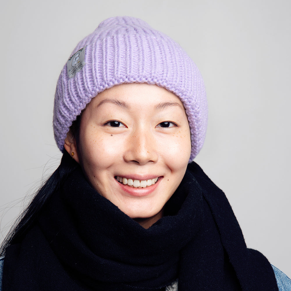Moomintroll Lilac Thick Winter Beanie