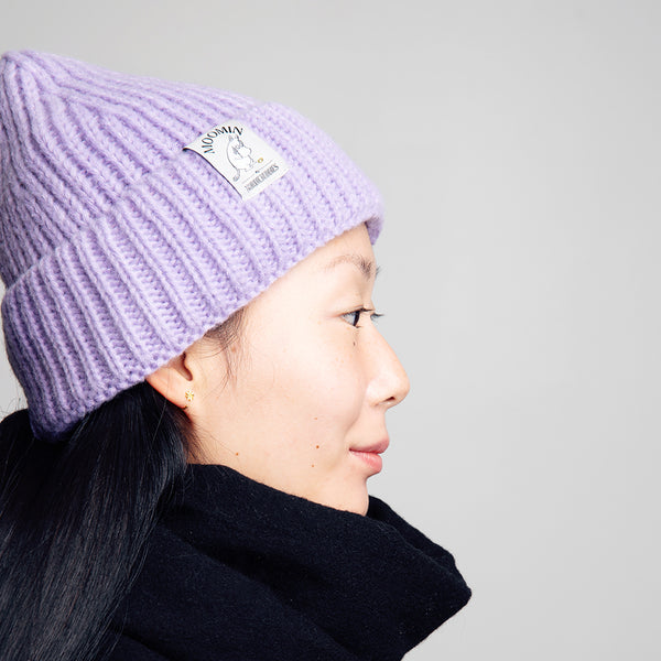 Moomintroll Lilac Thick Winter Beanie - Nordicbuddies | Moomin