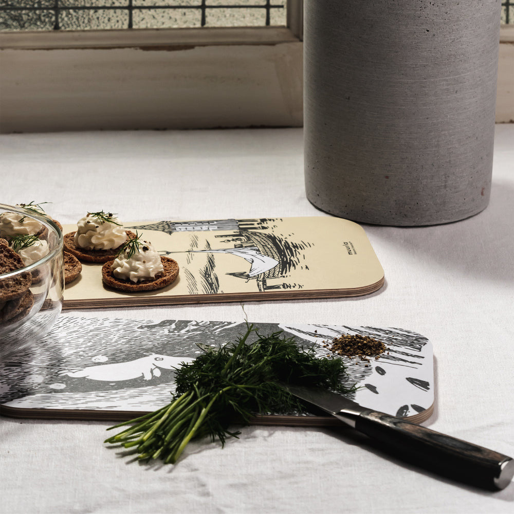 Moomin Adventures On The Water Cutting Board