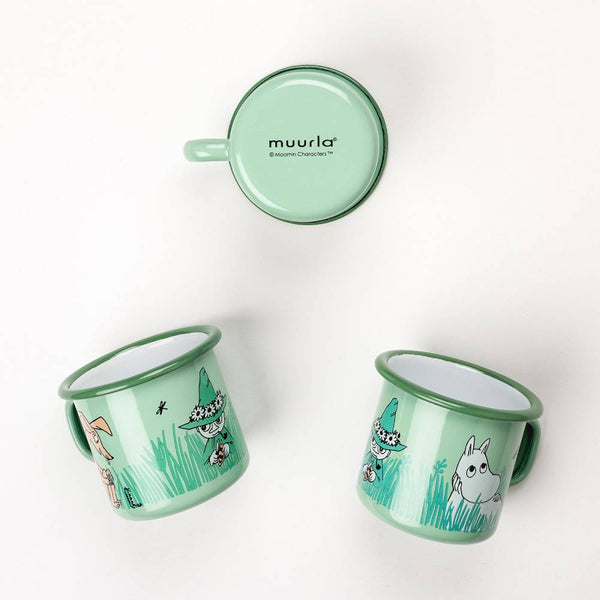 Moomin Friends Mug 2,5dl Green - Muurla | Moomin Shop US - The