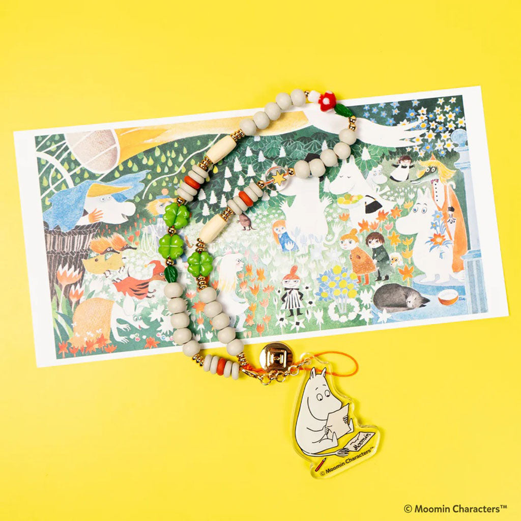Moomin Beaded Charm Mobile Phone Wrist Strap