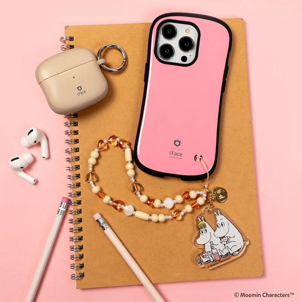 Moomin And Snorkmaiden Beaded Charm Mobile Phone Wrist Strap