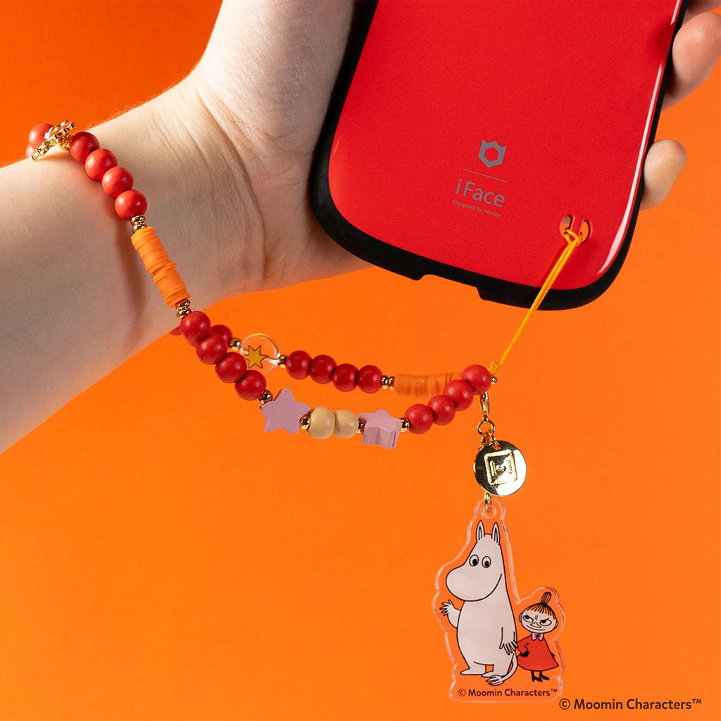 Moomin And Little My Beaded Charm Mobile Phone Wrist Strap