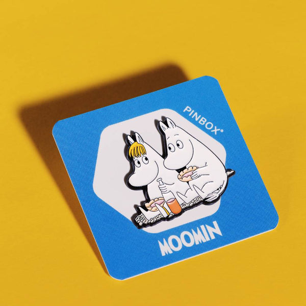 Moomintroll & Snorkmaiden Pin Dinner - Pinbox | Moomin Shop