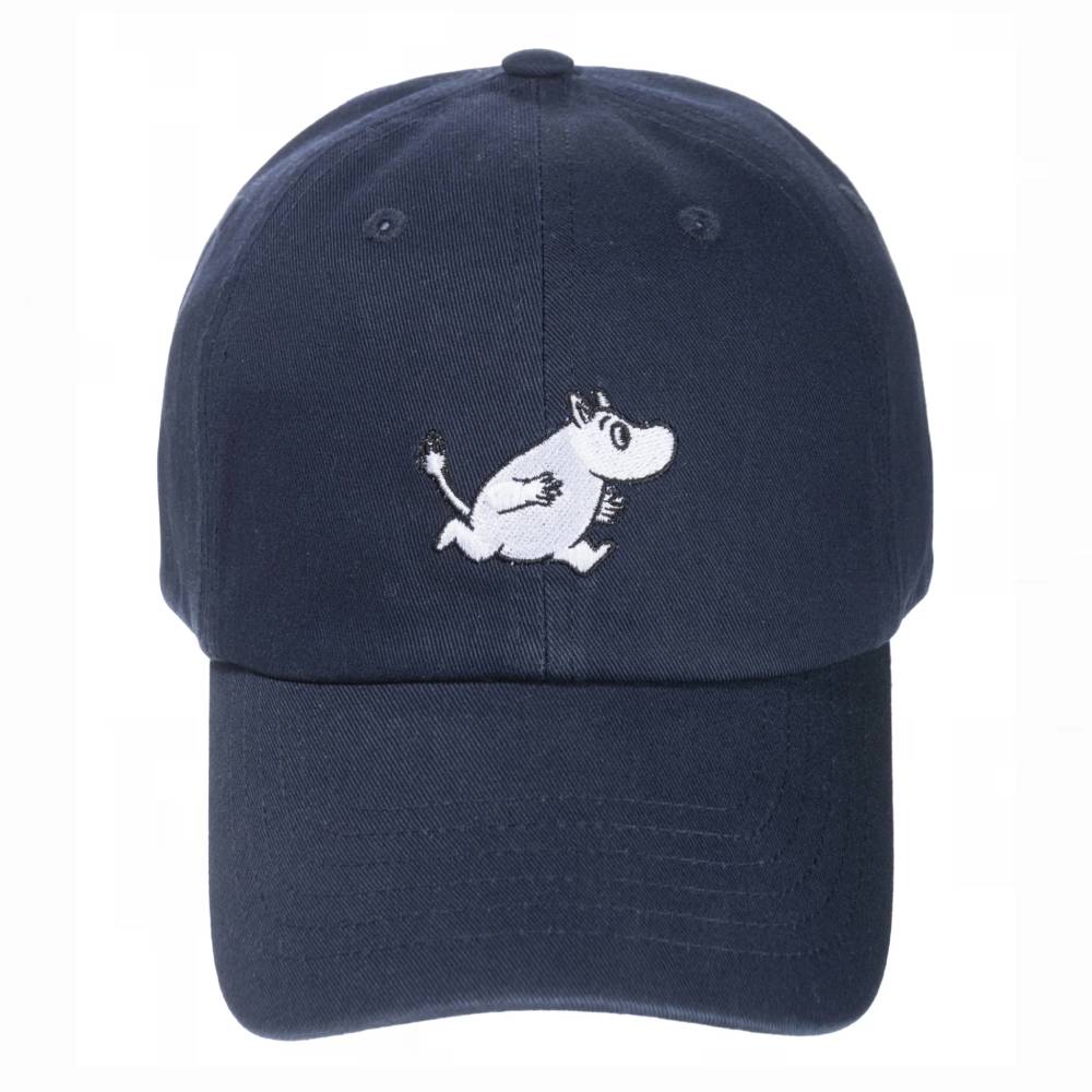 Moomintroll Running Dad Cap Dark Blue - Nordicbuddies | Moomin Shop United States