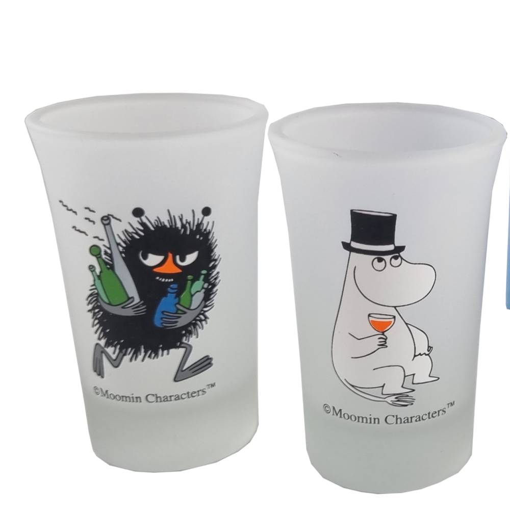 Moominpappa & Stinky Mini Glass 2-Set