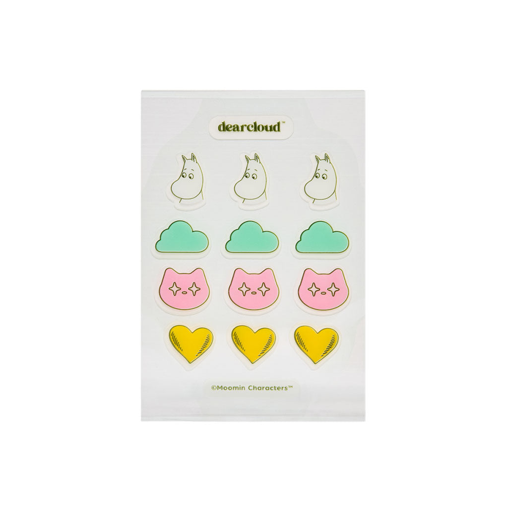 Moomin Hydrocolloid Blemish Patches - Farewell, Zits! (Set of 3)