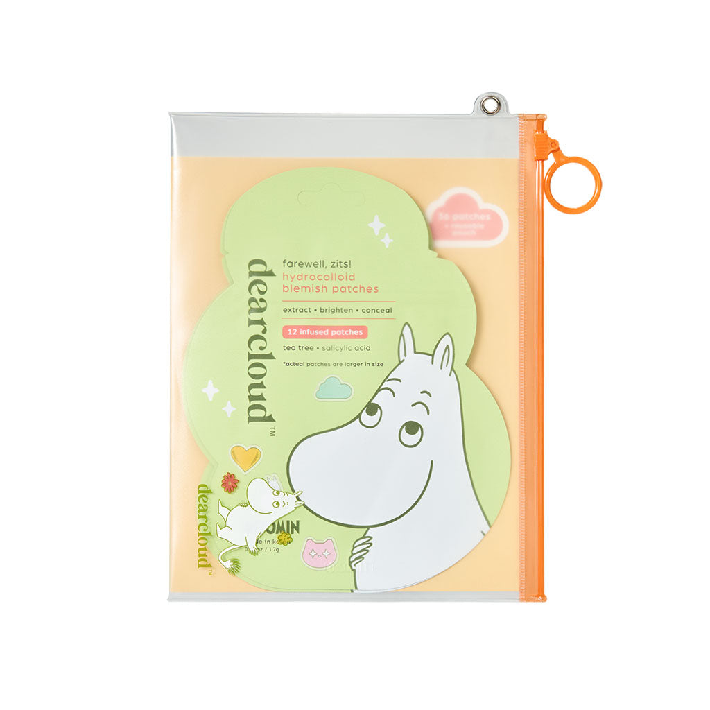 Moomin Hydrocolloid Blemish Patches - Farewell, Zits! (Set of 3) - dearcloud | Moomin Shop United States
