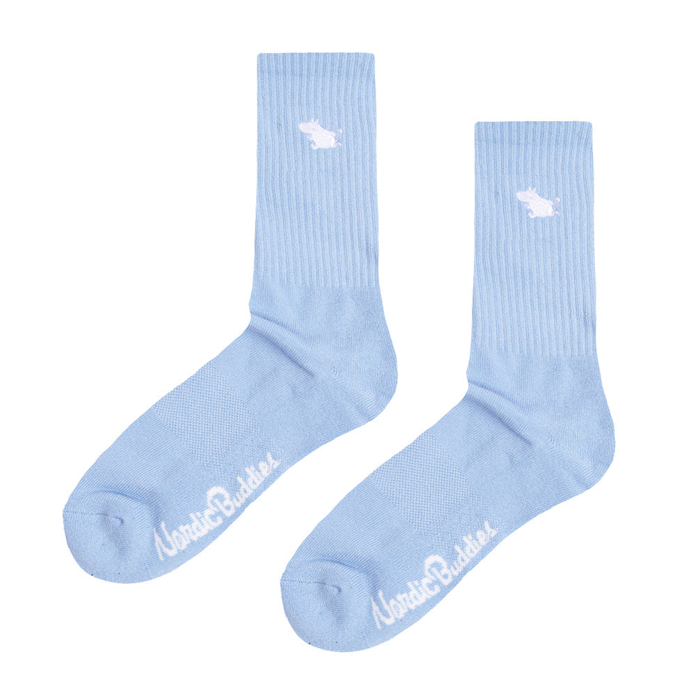 Moomintroll Tennis Socks 40-45 Blue - The Official Moomin Shop