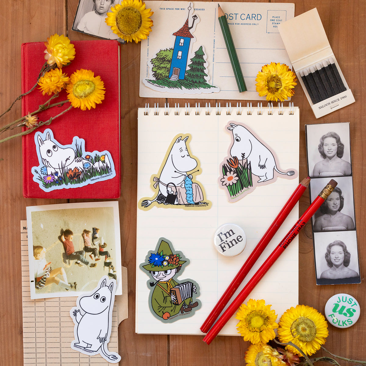 Three Potato Four Moomin Stickers