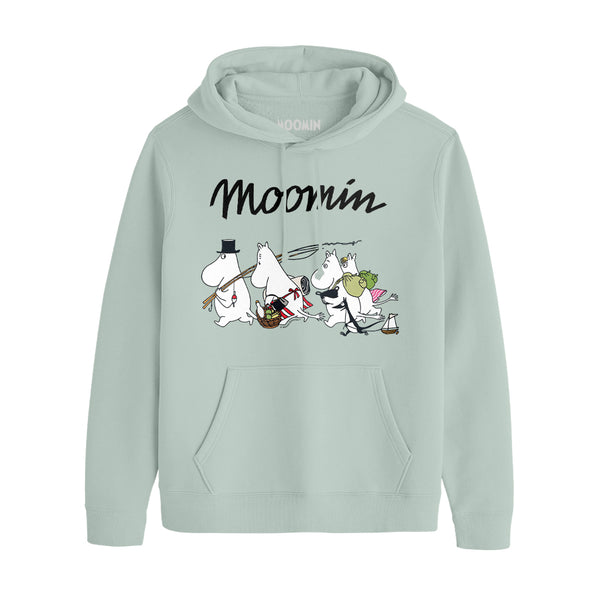 Moomin Family Going Fishing Adult Hoodie | Moomin Shop US - The