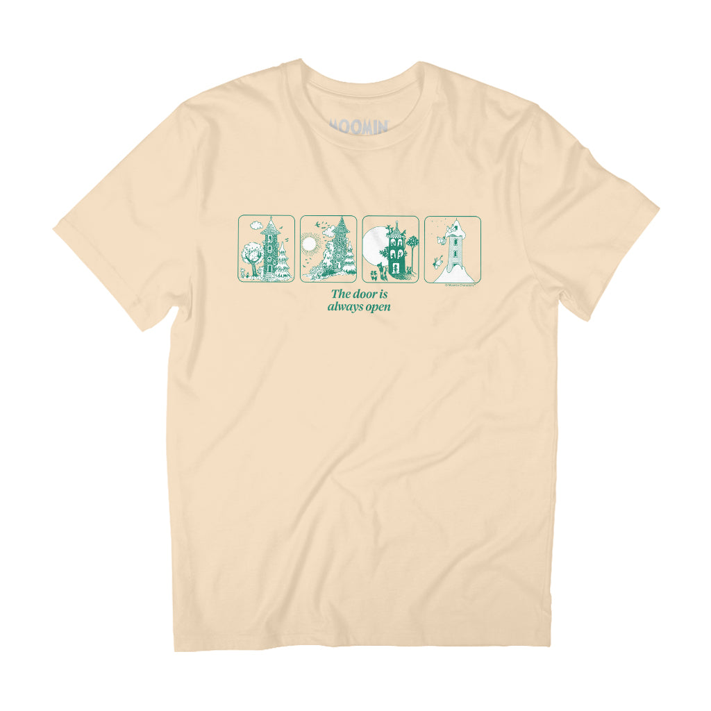 Moomin House The Door Is Always Open 80th Anniversary Adult T-Shirt