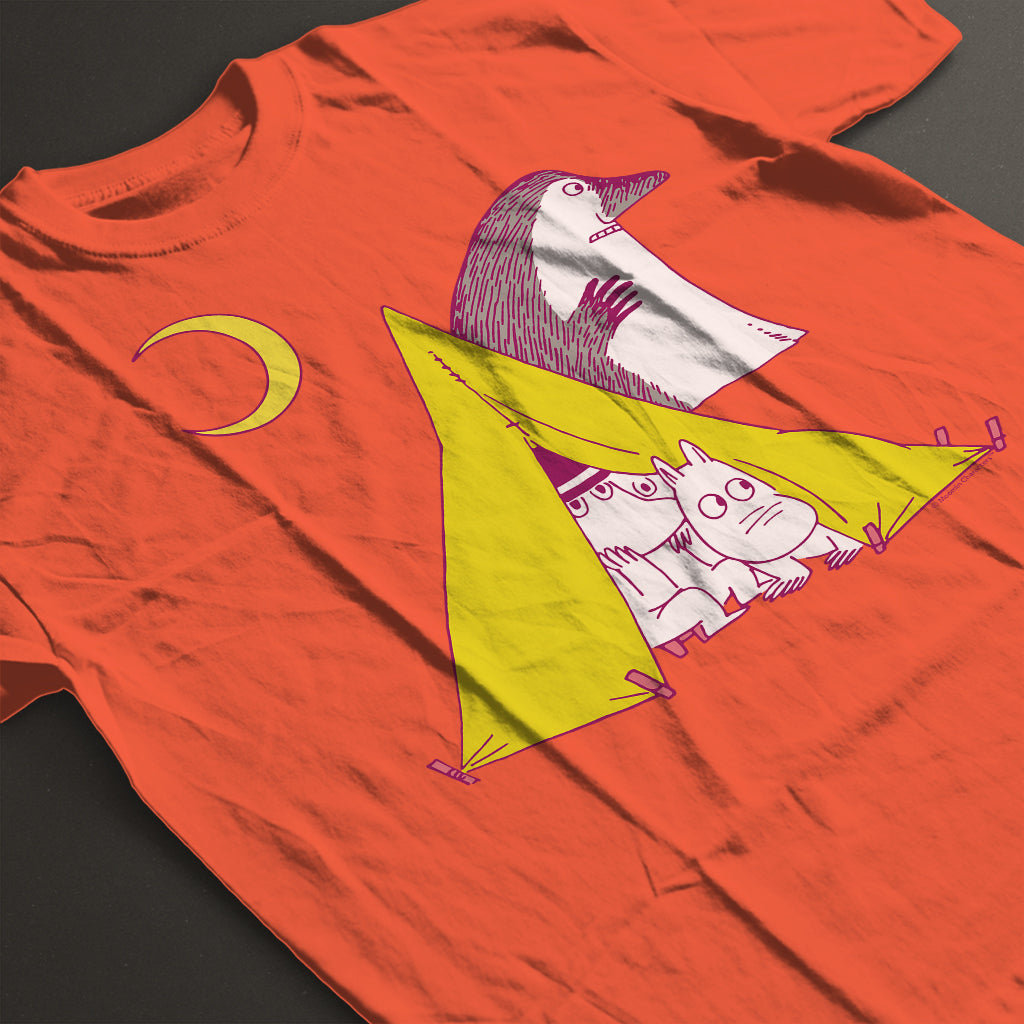 Moomintroll & Moominpappa Camping At Night Adult T-Shirt