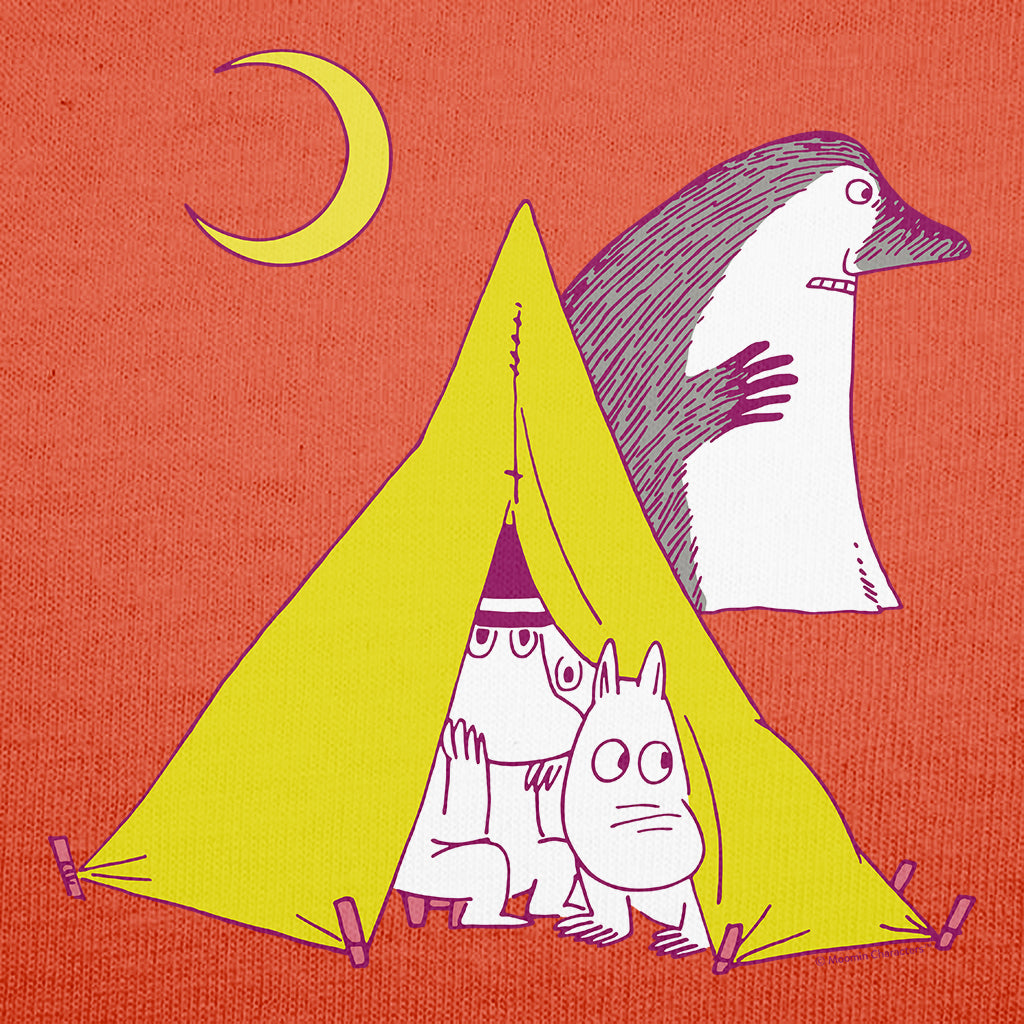 Moomintroll & Moominpappa Camping At Night Adult T-Shirt