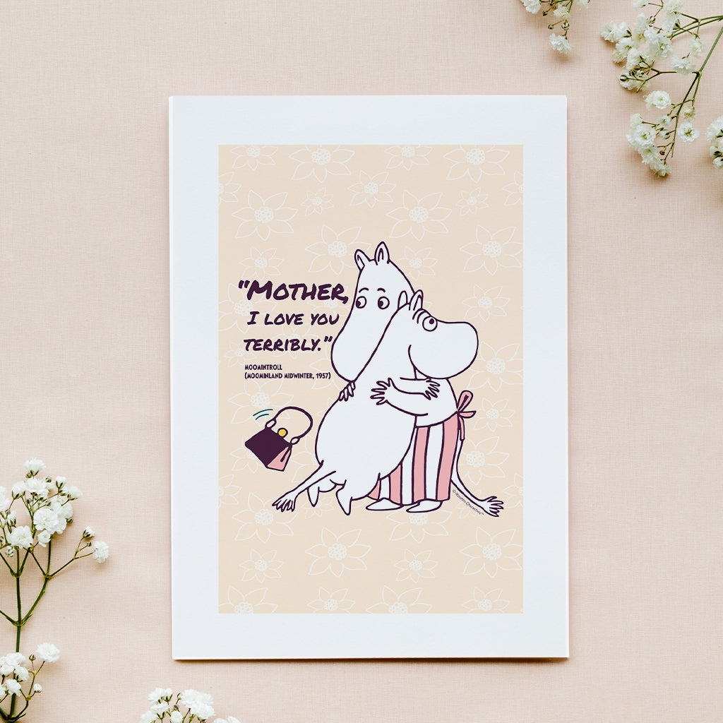 Moomin I Love You Moominland Midwinter Moomintroll Quote Print