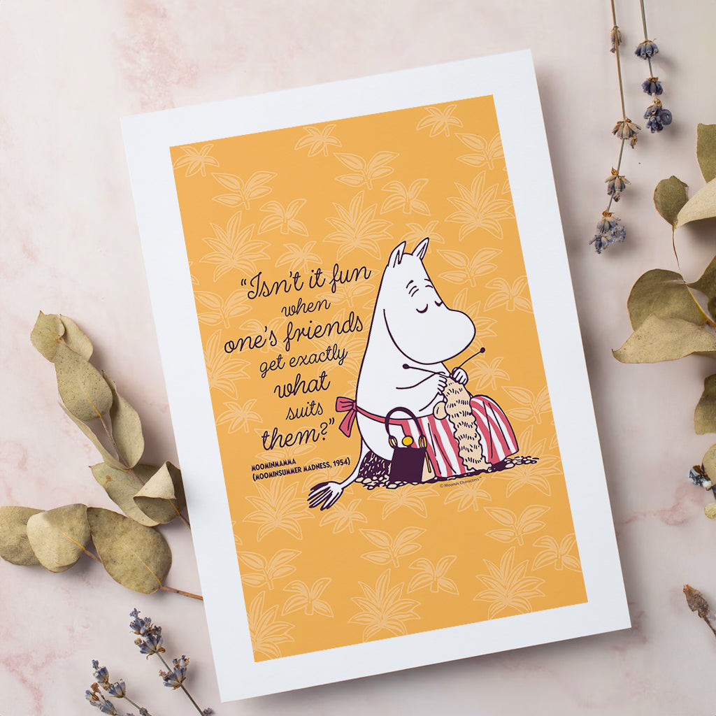 Moomin Isn't It Fun Moominsummer Madness Moominmamma Quote Print