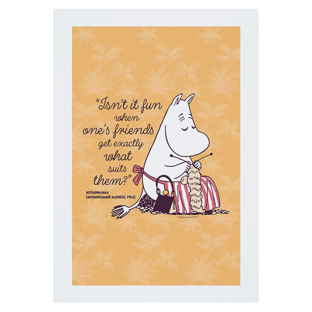 Moomin Isn't It Fun Moominsummer Madness Moominmamma Quote Print