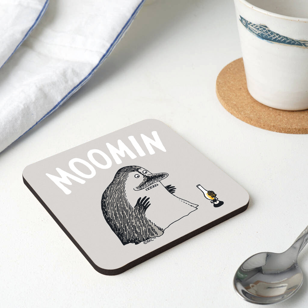 Moomin The Groke Wooden Single Coaster
