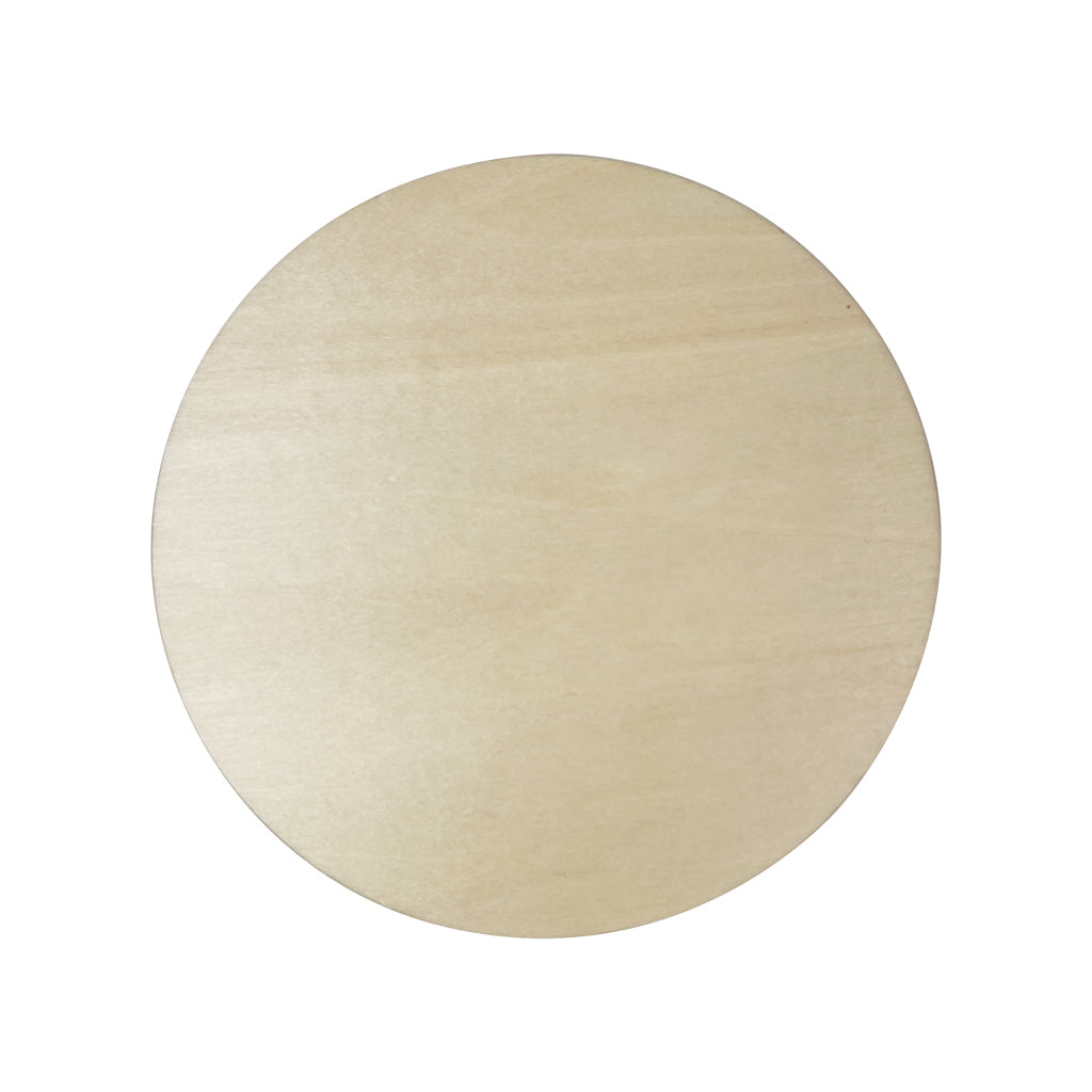 Moomin Family Swimming Natural Wood Single Round Coaster