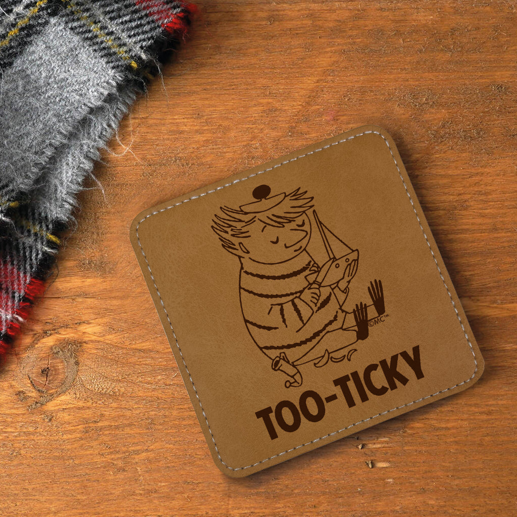 Moomin Too-Ticky Faux Leather Square Coaster