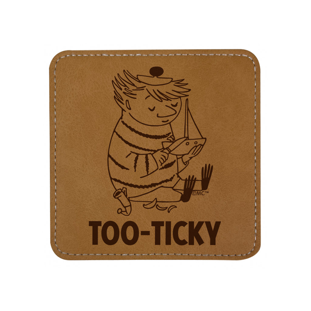 Moomin Too-Ticky Faux Leather Square Coaster