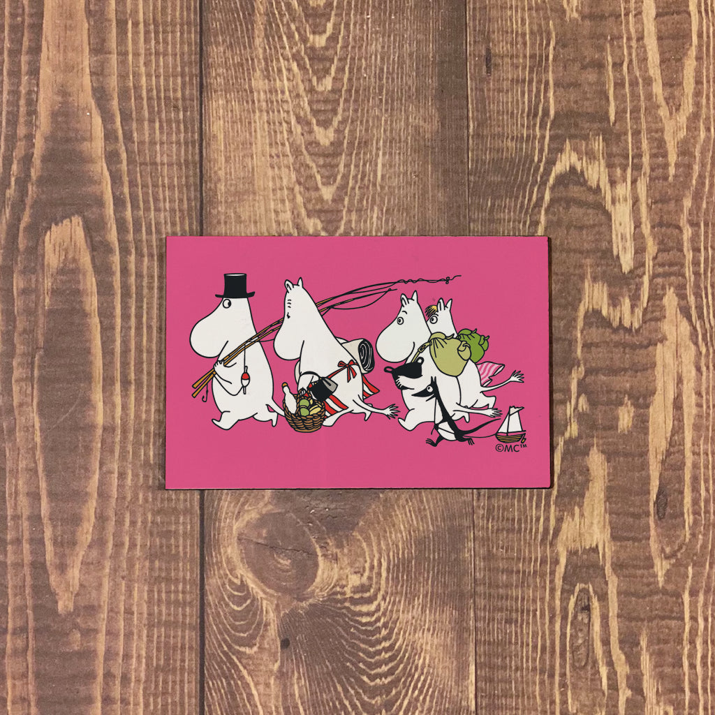 Moomin Family Adventure Wooden Fridge Magnet