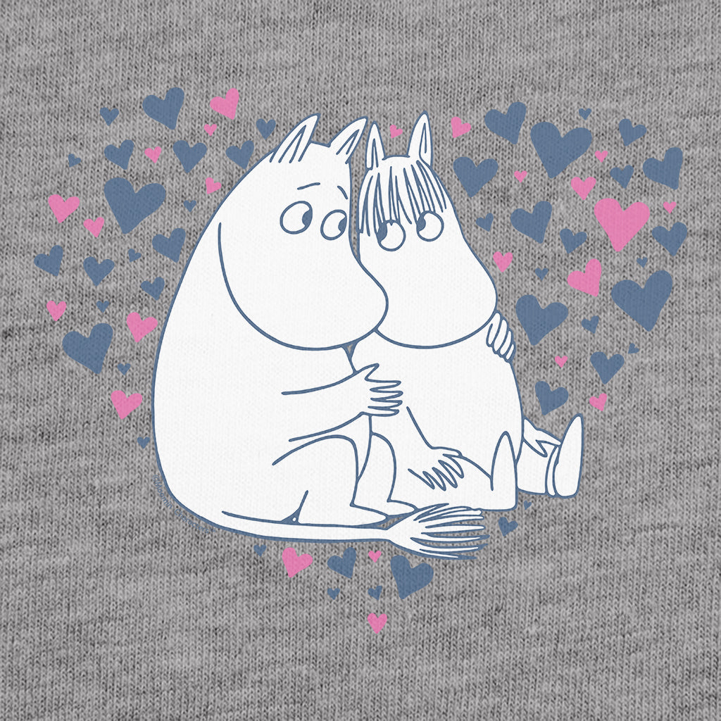 Moomin Moomintroll & Snorkmaiden Love Hearts Women's T-Shirt