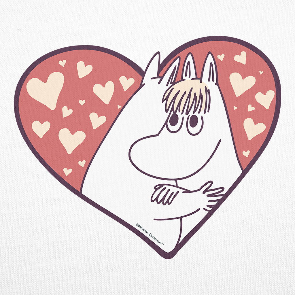 Moomin Moomintroll & Snorkmaiden Love Heart Women's T-Shirt