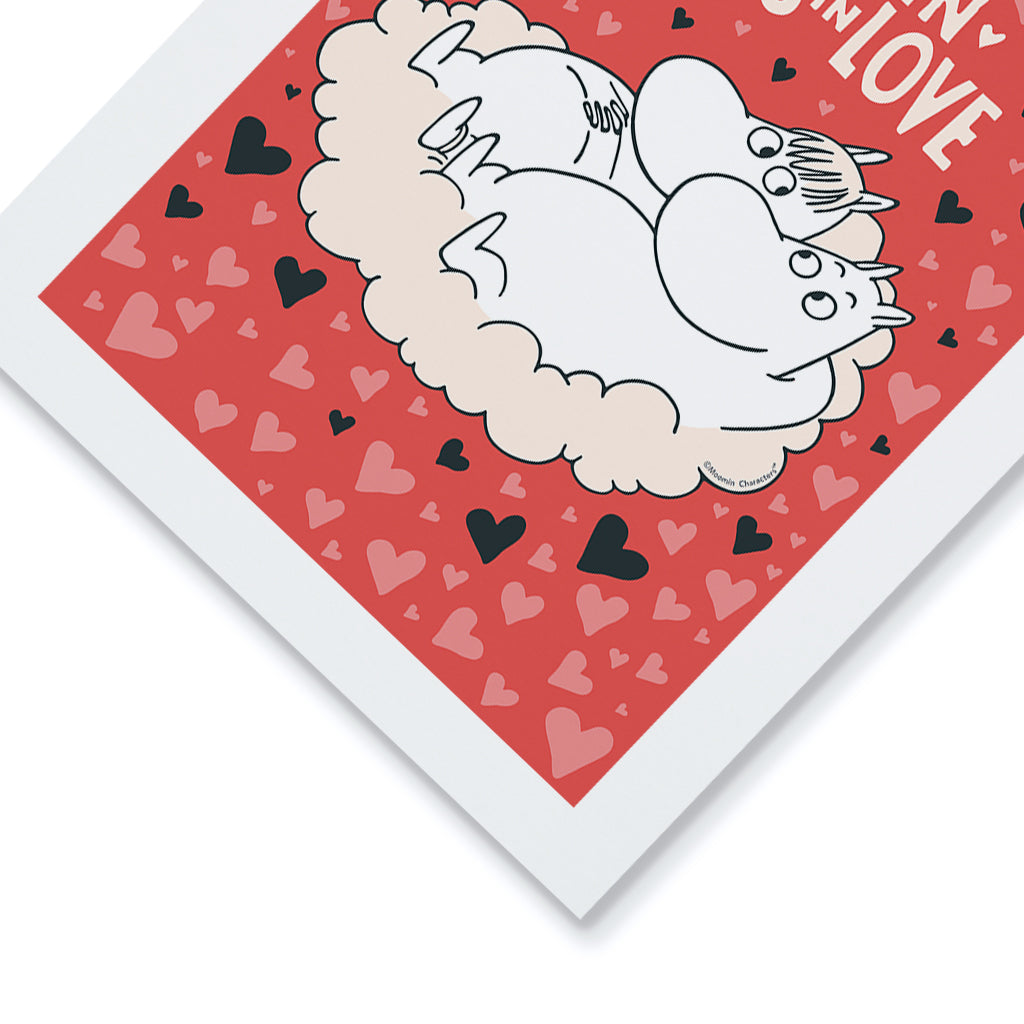 Moomin Heart Falls In Love Moomintroll & Snorkmaiden Print