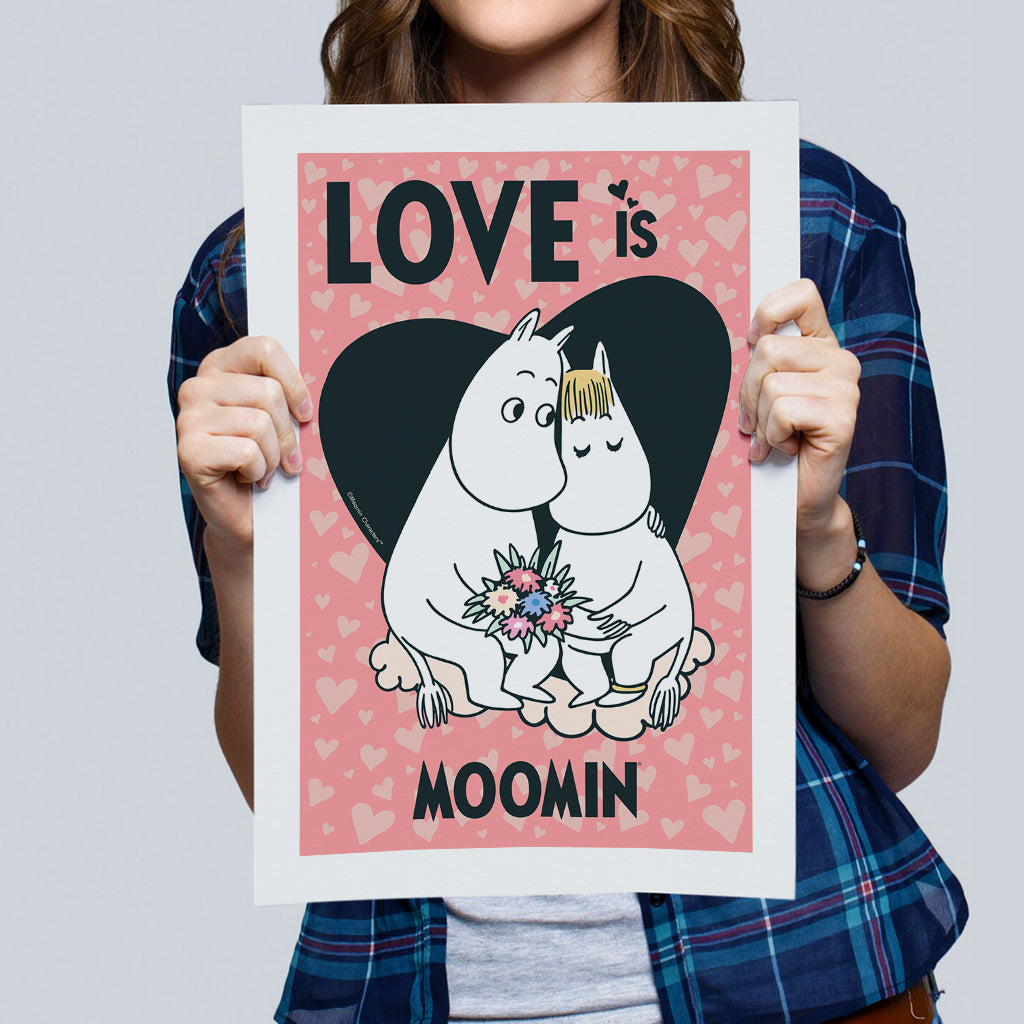 Moomin Moomintroll & Snorkmaiden Love Is Print