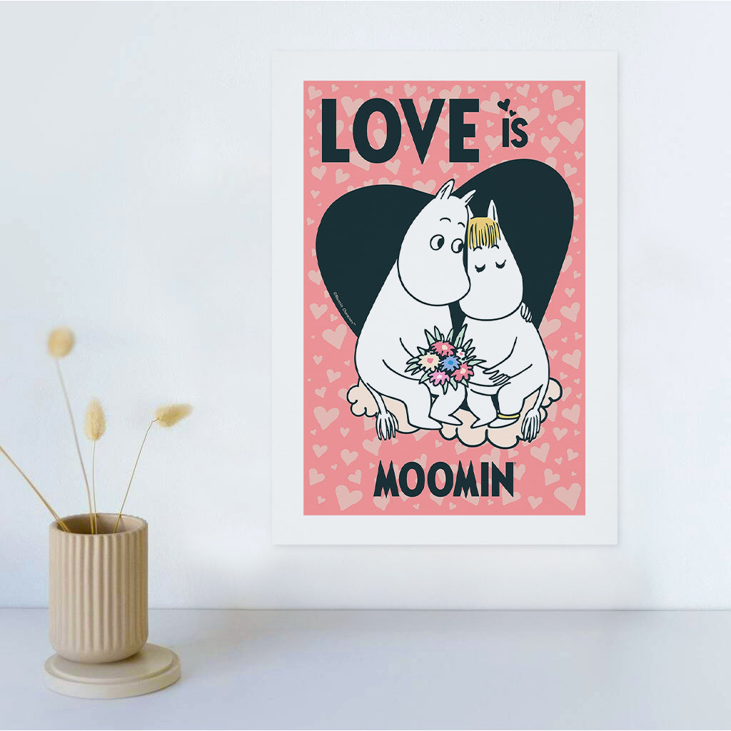 Moomin Moomintroll & Snorkmaiden Love Is Print