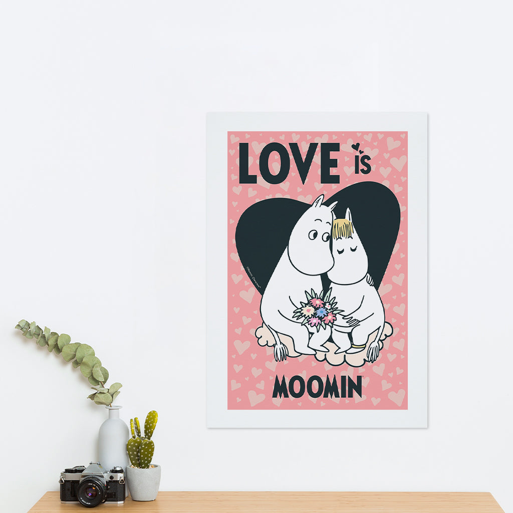 Moomin Moomintroll & Snorkmaiden Love Is Print