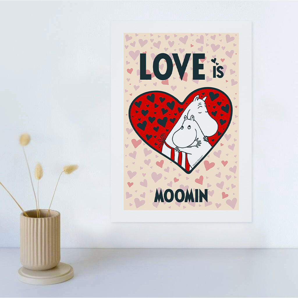 Moomin Moominmamma & Moomintroll Love Is Print