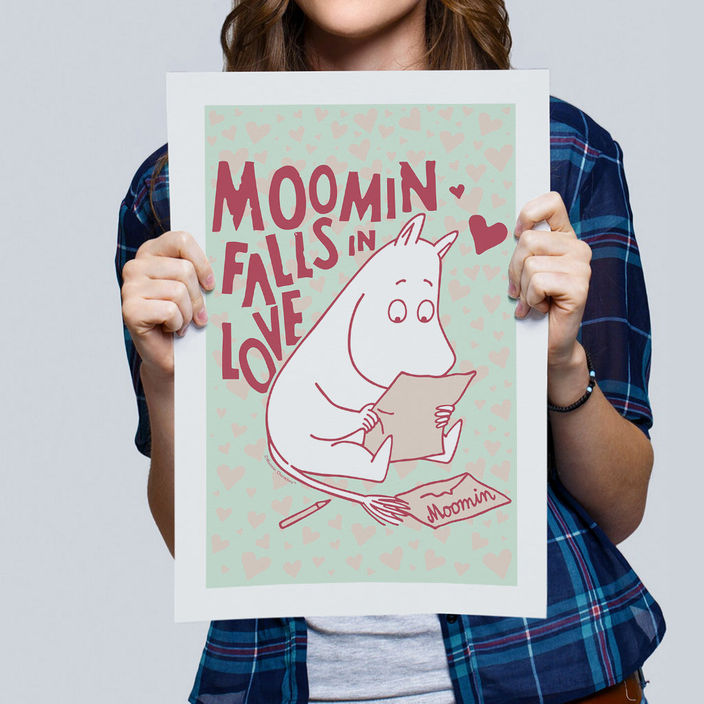 Moomin Falls In Love Reading Moomintroll Print
