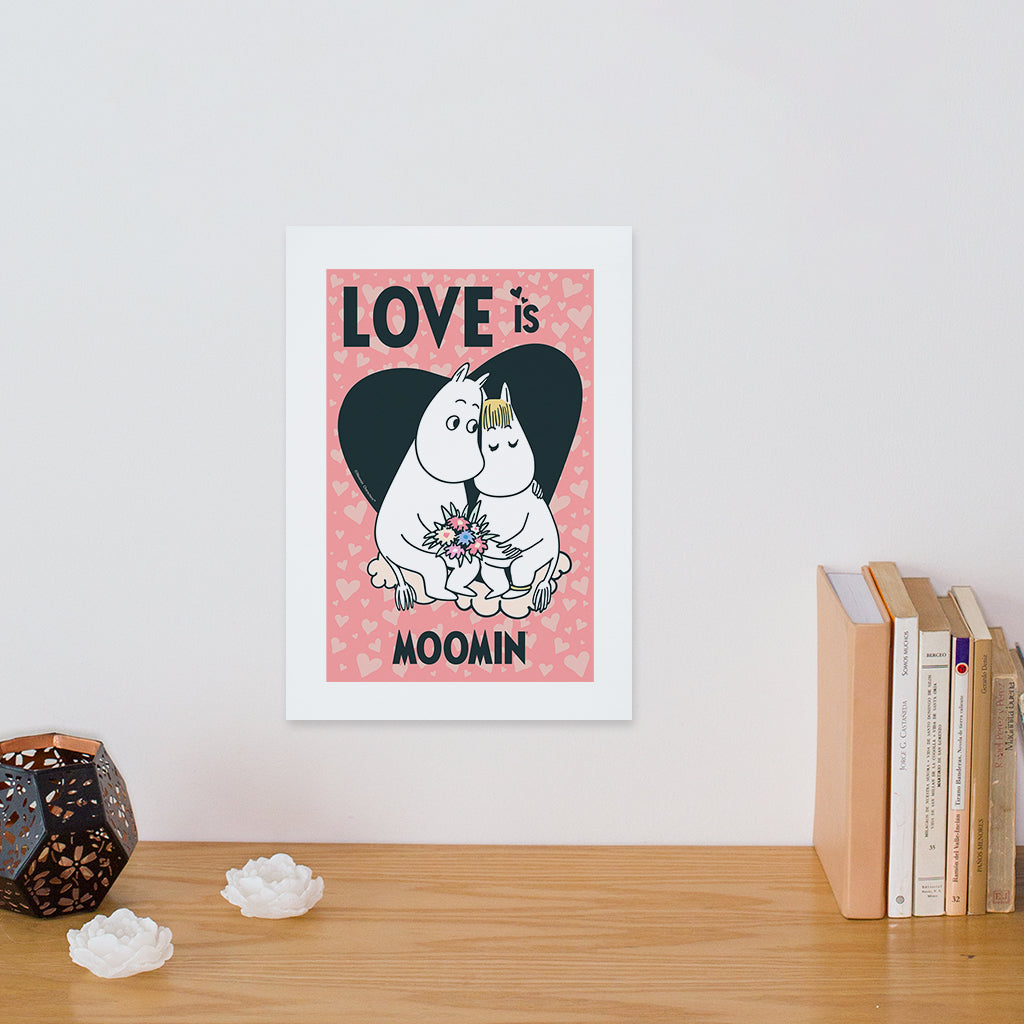 Moomin Moomintroll & Snorkmaiden Love Is Print