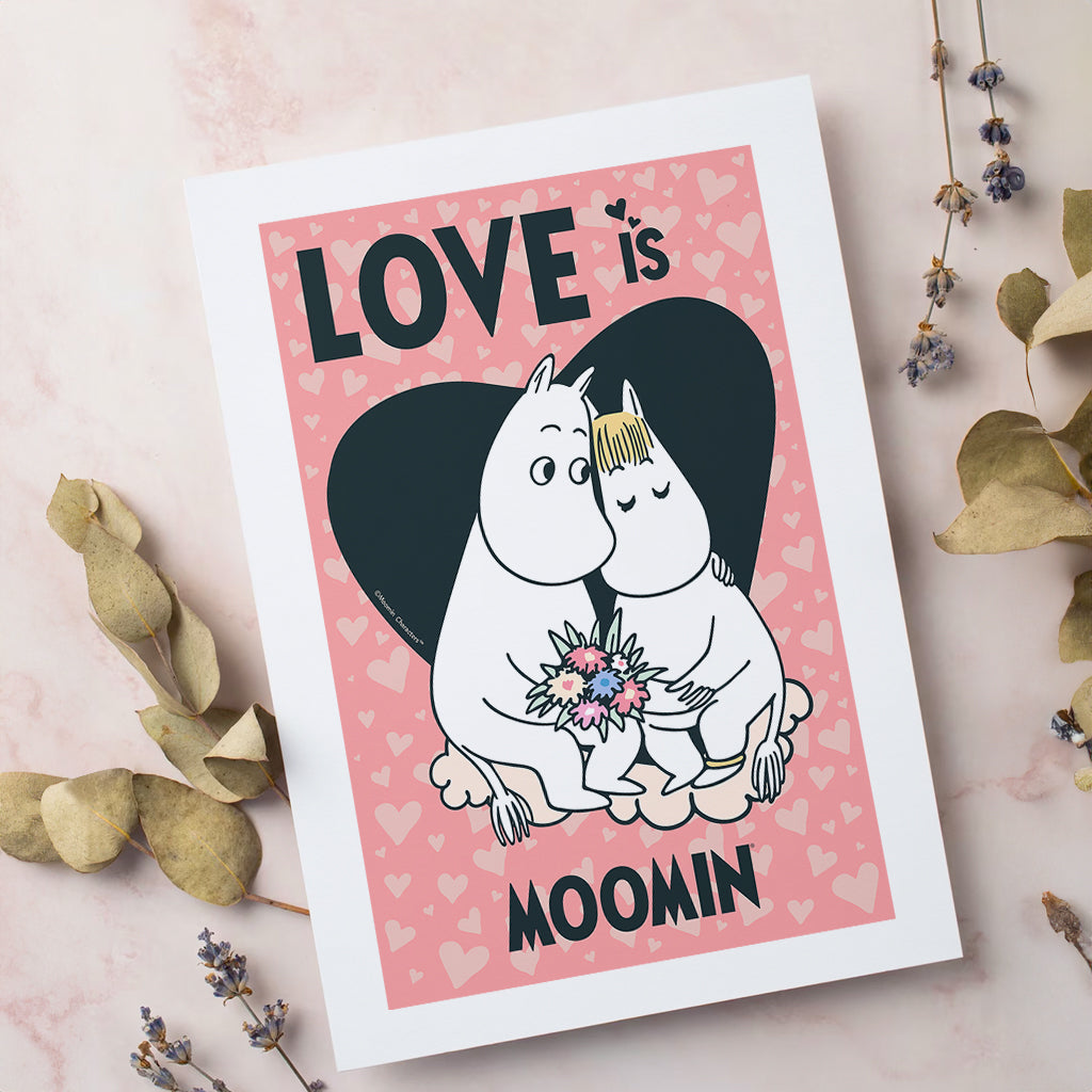 Moomin Moomintroll & Snorkmaiden Love Is Print