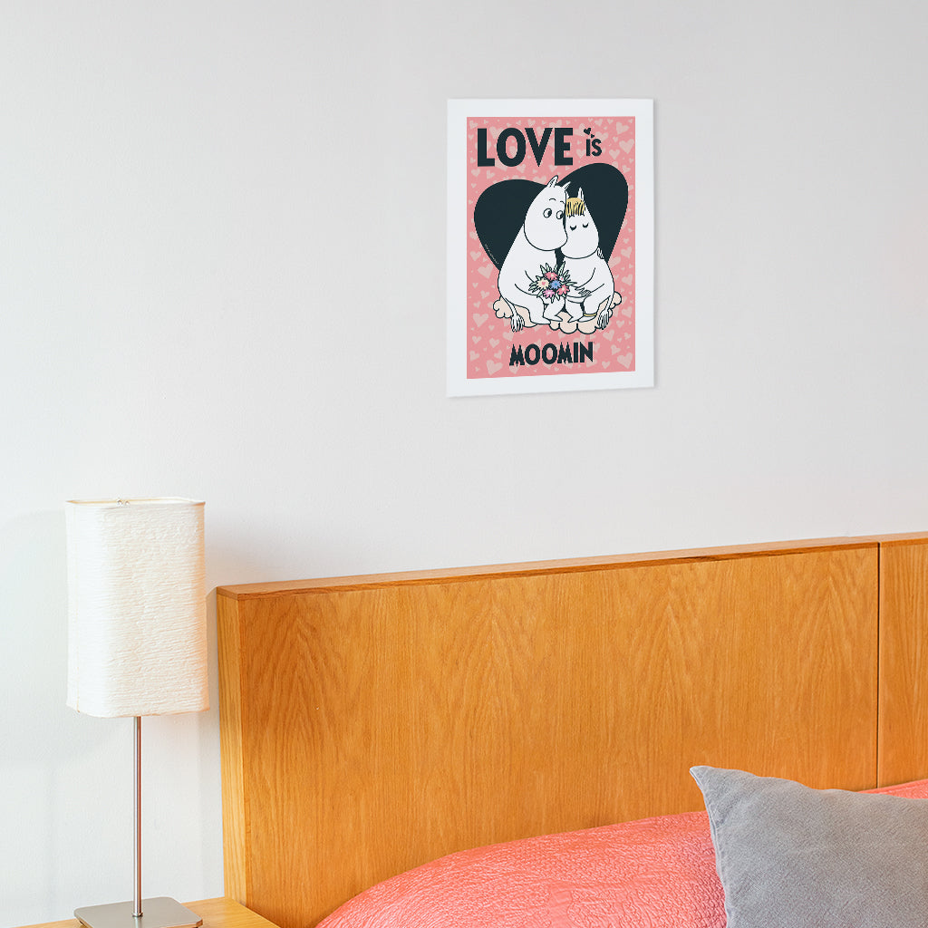 Moomin Moomintroll & Snorkmaiden Love Is Print