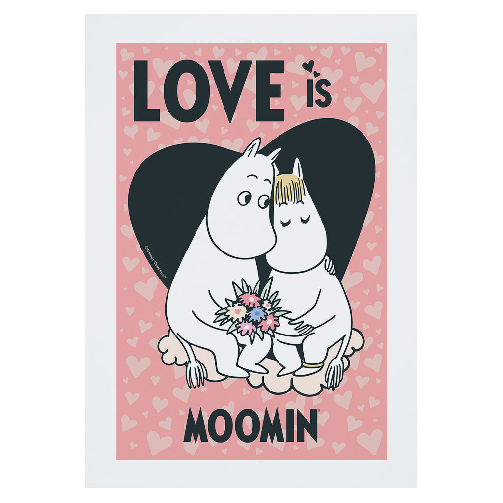 Moomin Moomintroll & Snorkmaiden Love Is Print